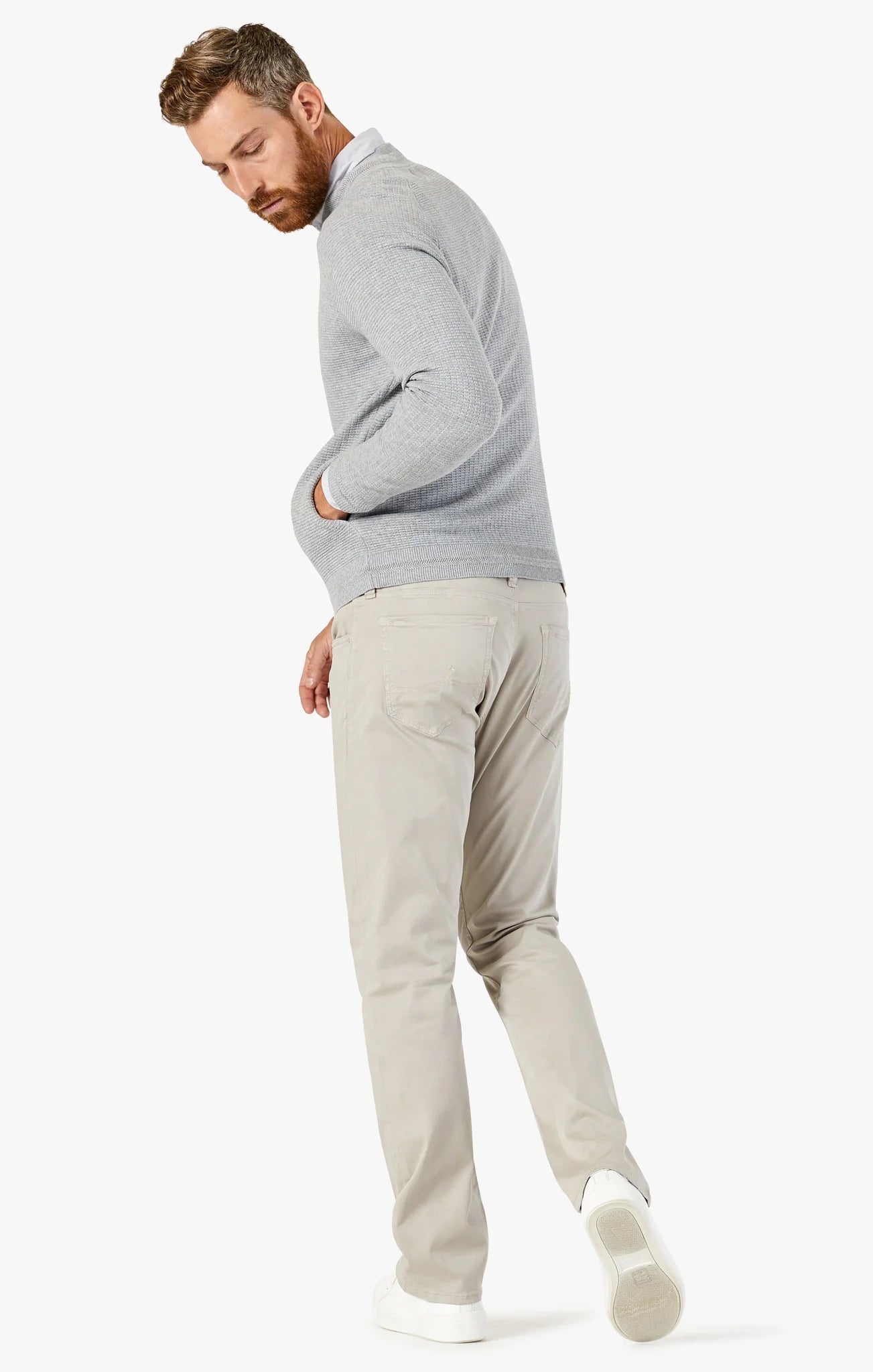 34 Heritage | Courage Straight Leg Pants | Beige