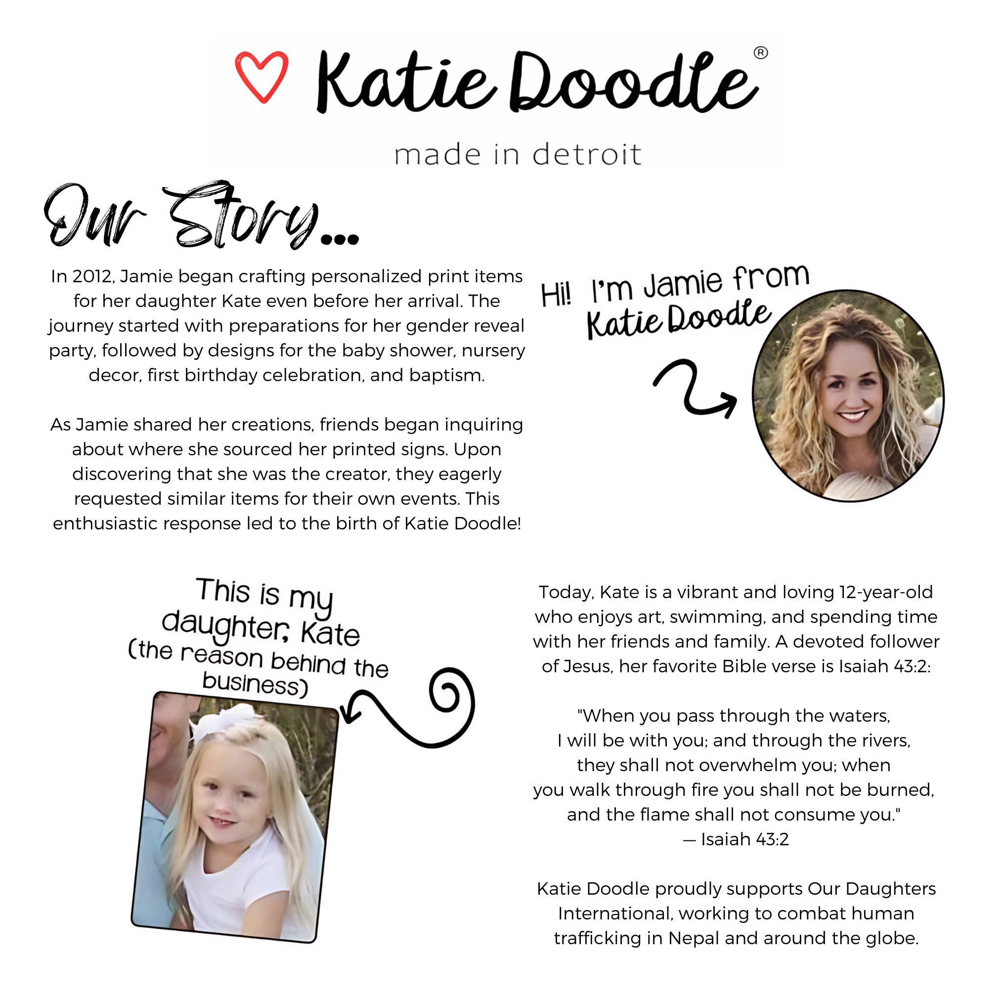 Katie Doodle | Funny Fathers Day Card | White