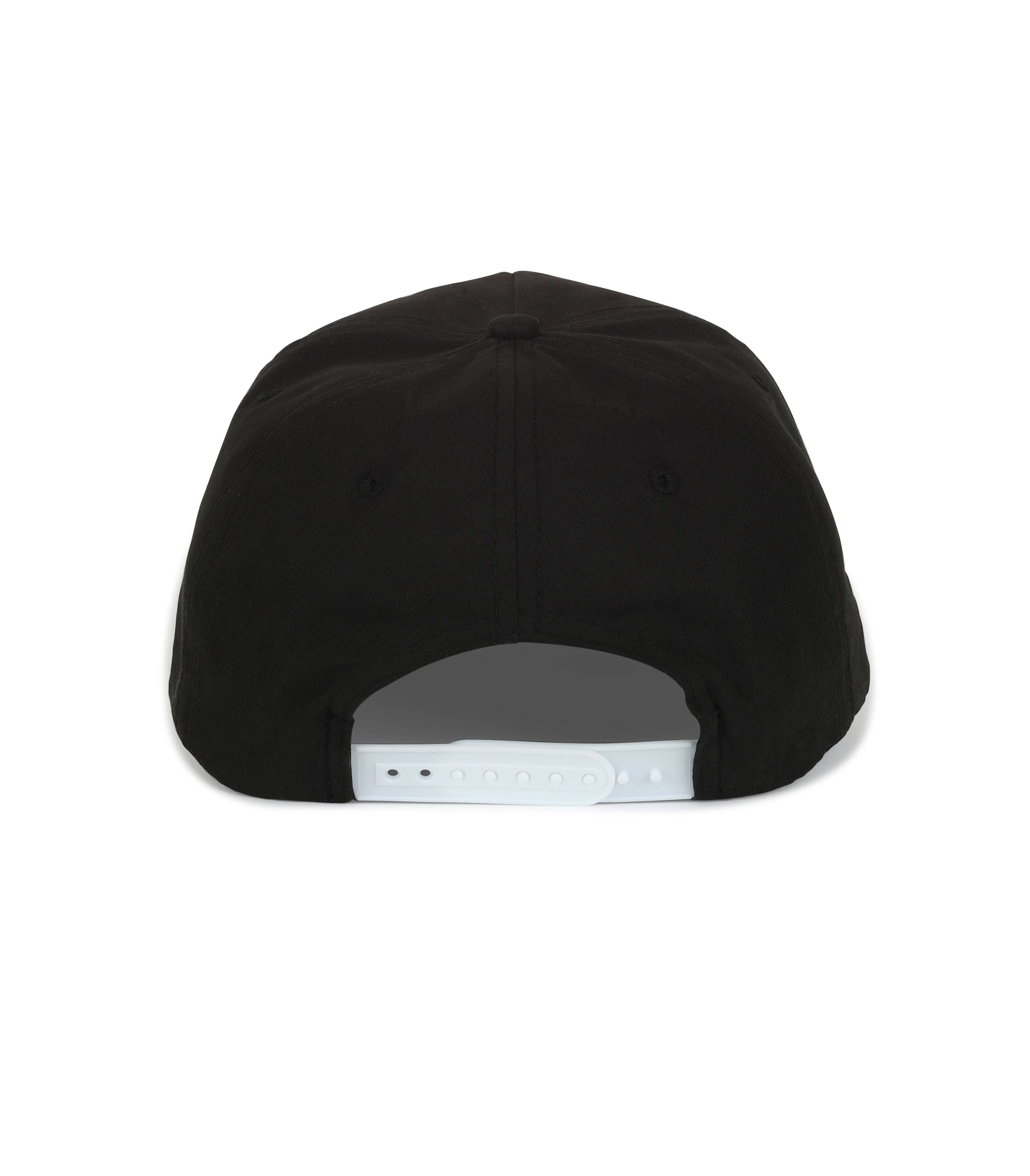 Dad Brand | Dad 3D Puff Rope Hat - Black White 5-Panel | Black