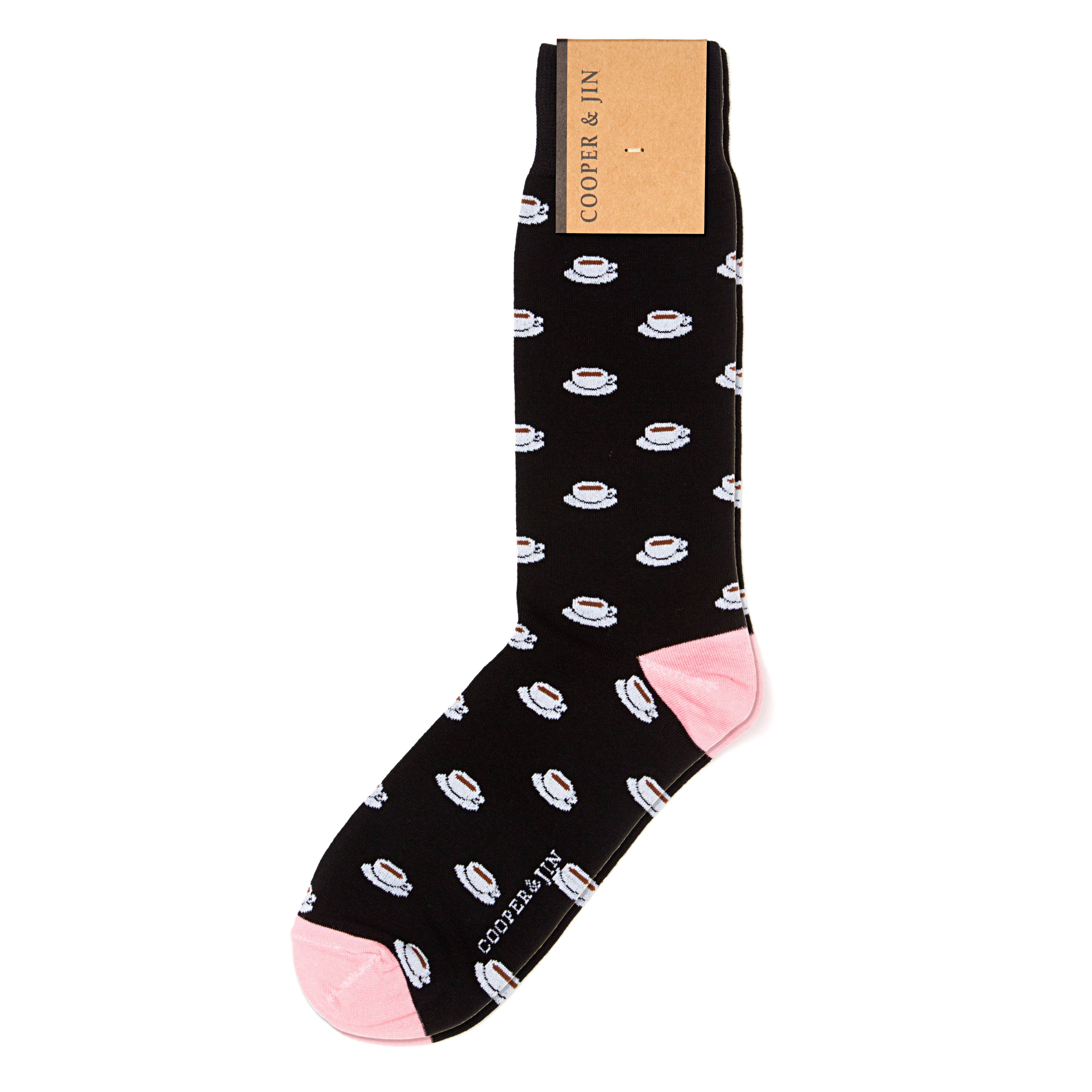 Crew Socks for Men - Broadway Coffee Style: ONE SIZE