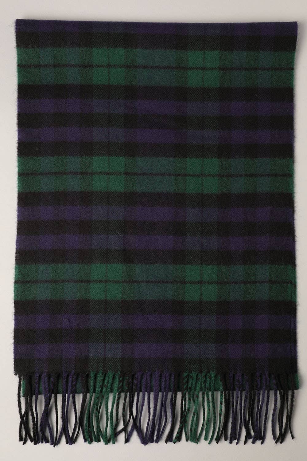Softer Than Cashmere Tartan Plaid Muffler Scarf: ZTW19001-PINK / One Size