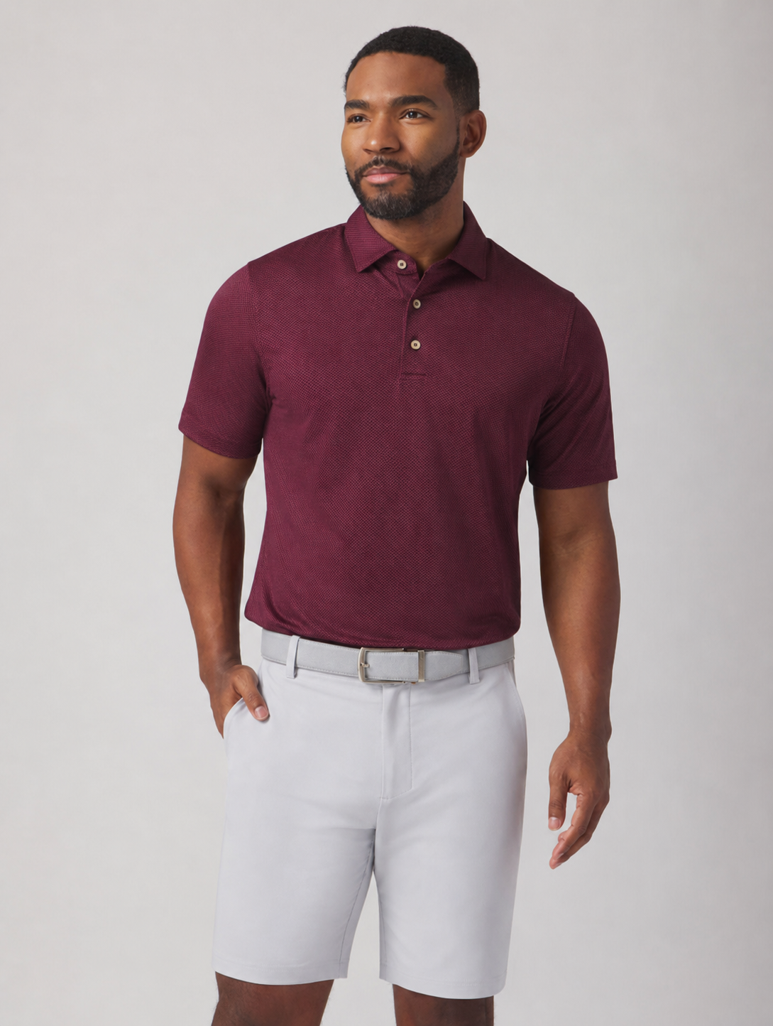 SUN DAY RED | Cypress Axe Thrower Polo II | Burgundy Red