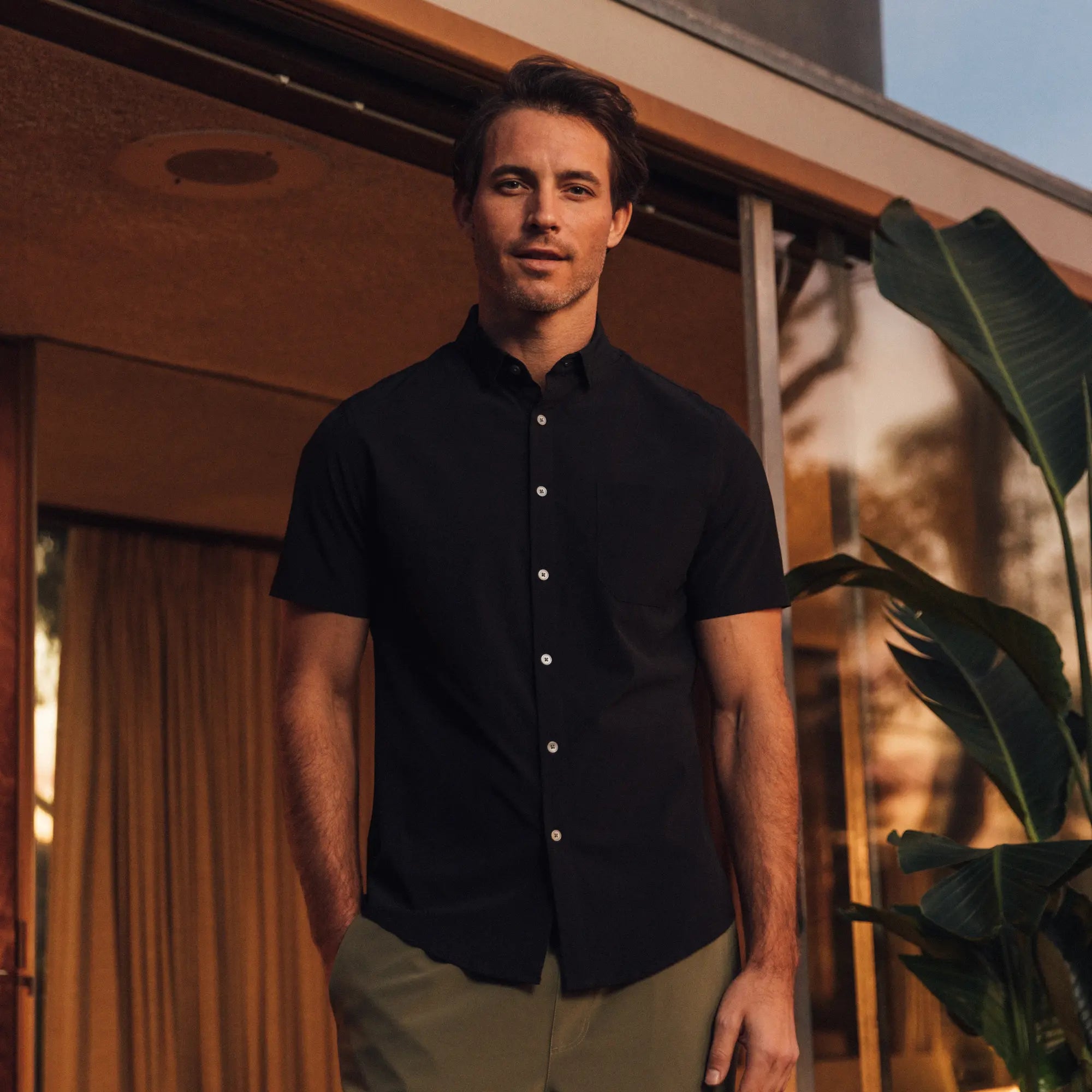 Mizzen+Main | Leeward Short Sleeve | Black