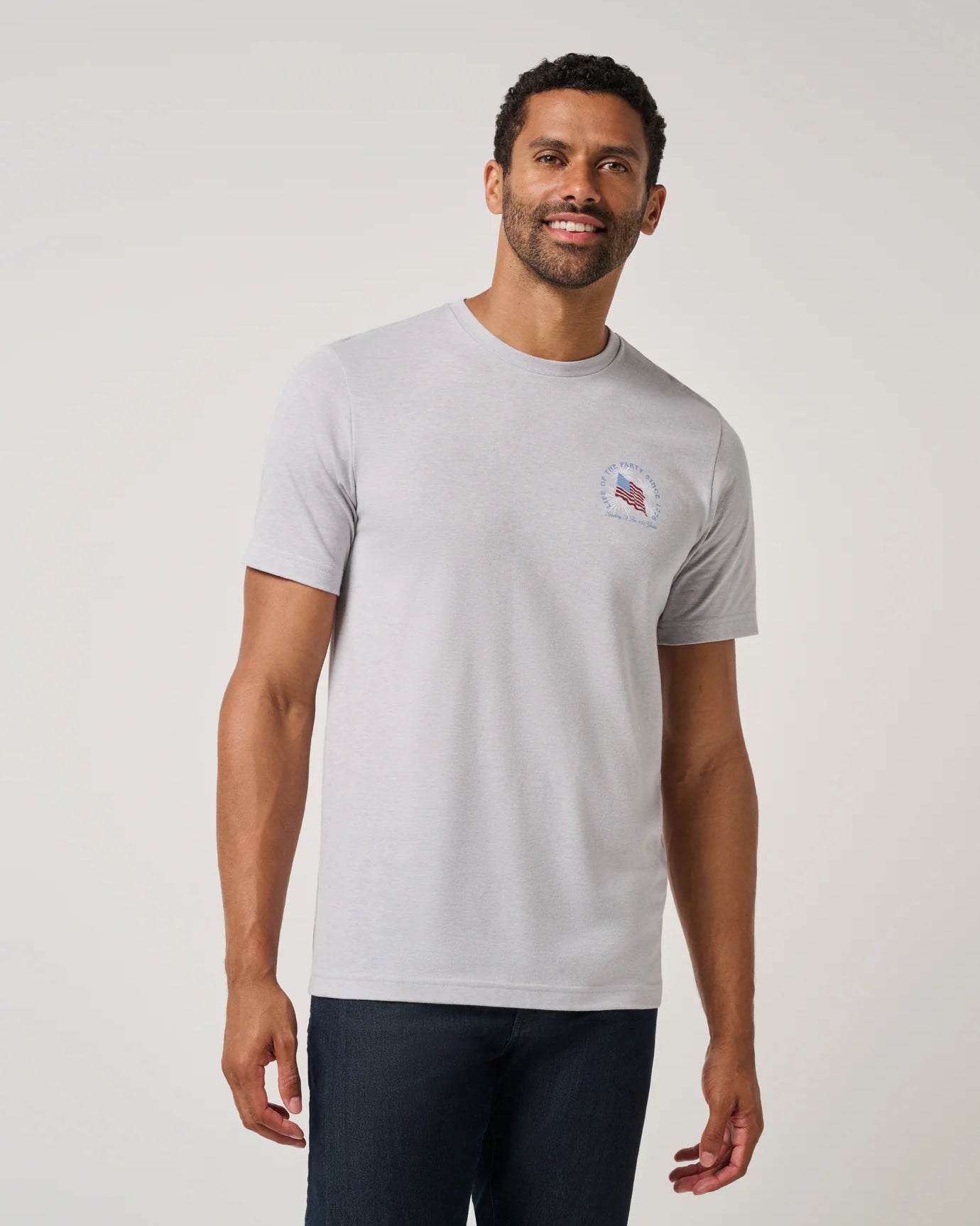 TravisMathew | Big Two Five Graphic Tee | Gray