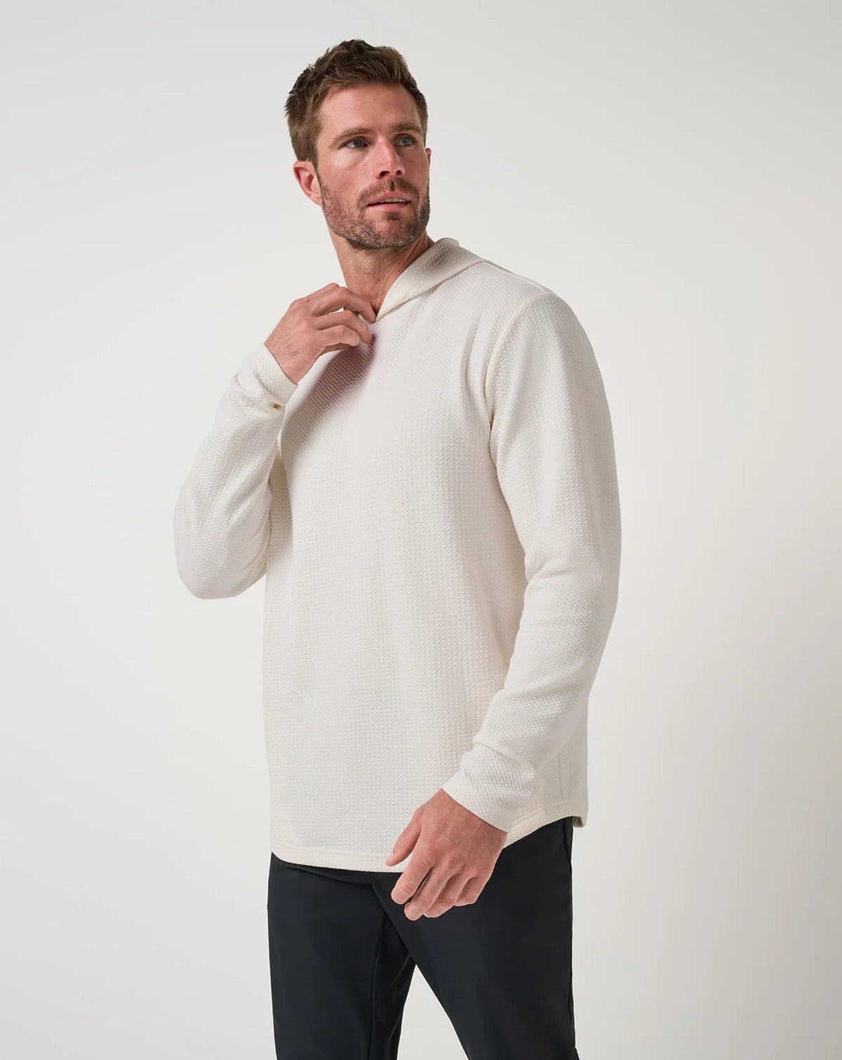 TravisMathew | The MVP Pullover Hoodie | Antique White