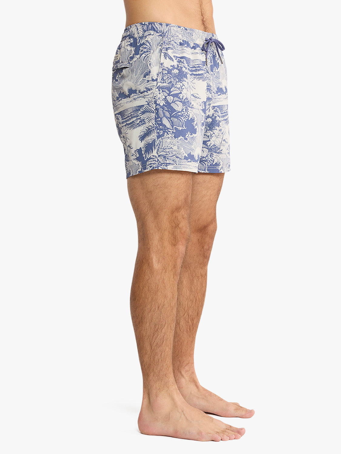 Fair Harbor | Bungalow Trunk Silver Palms | Blue
