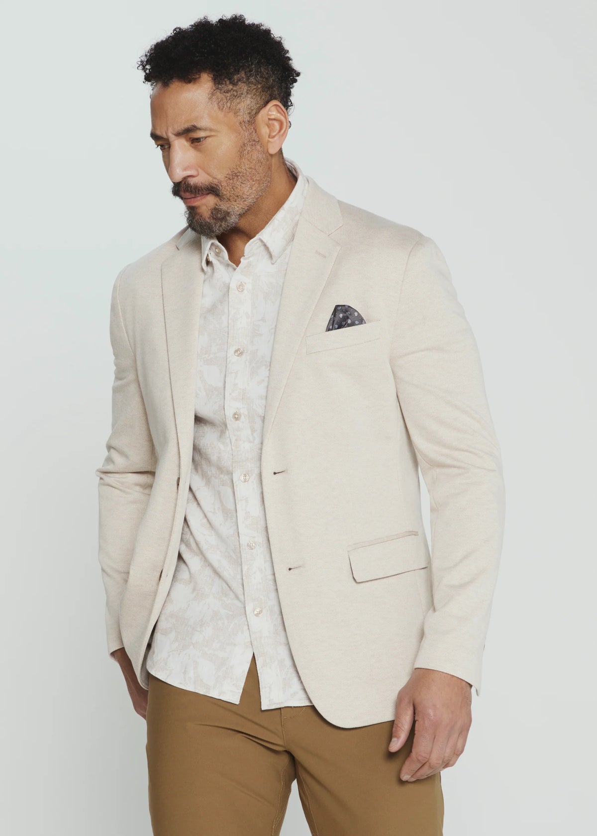 7Diamonds | Sutton Stretch Blazer | Tan Beige