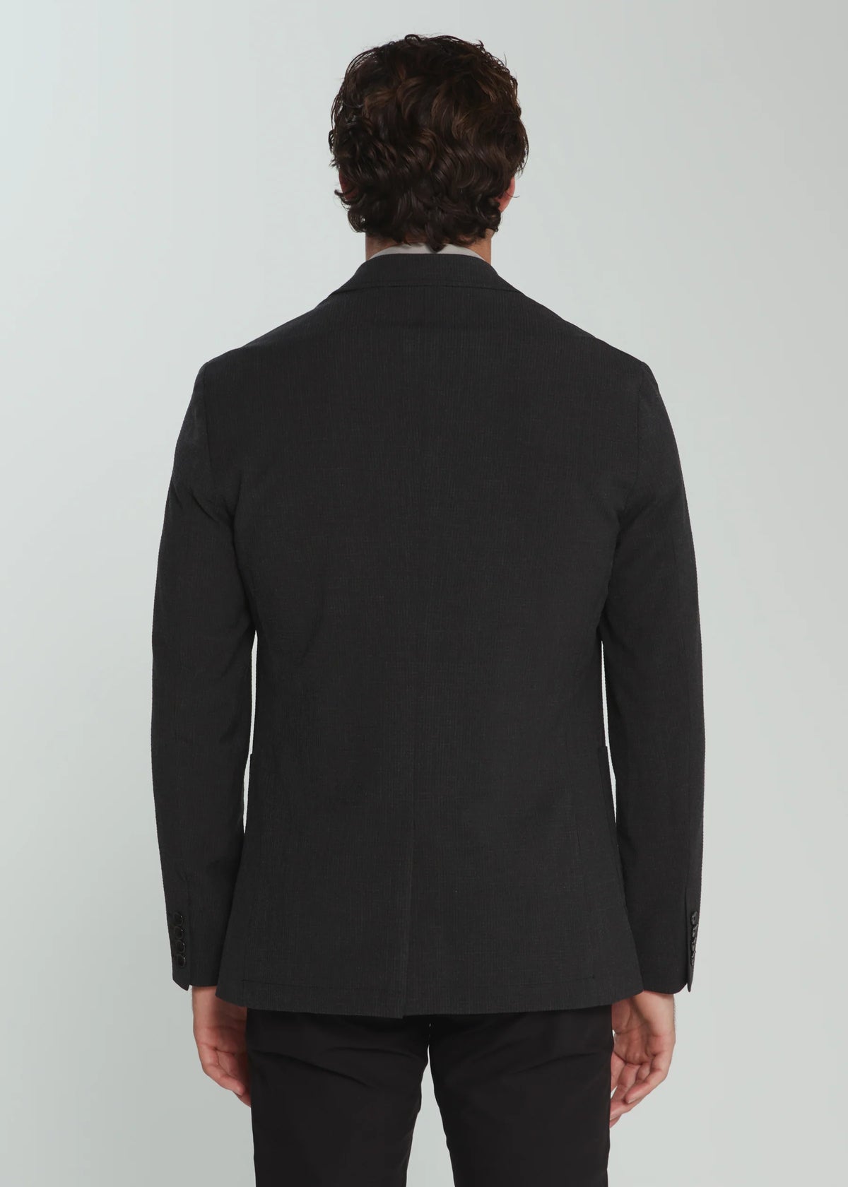 7Diamonds | Gibson Seersucker Stretch Blazer | Black