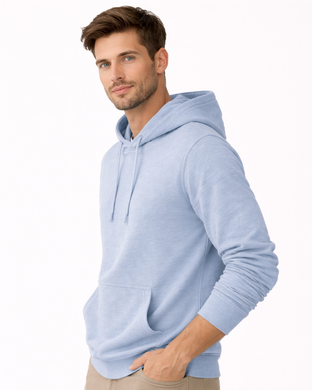 Faherty | Sunwashed Slub Hoodie Isle | Blue