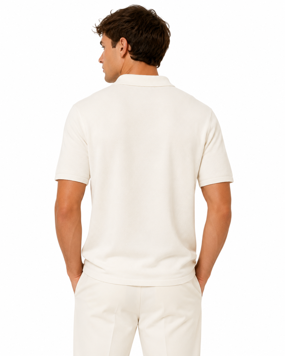 Long Wharf | SeaWell™ Knit Pocket Polo | Beige