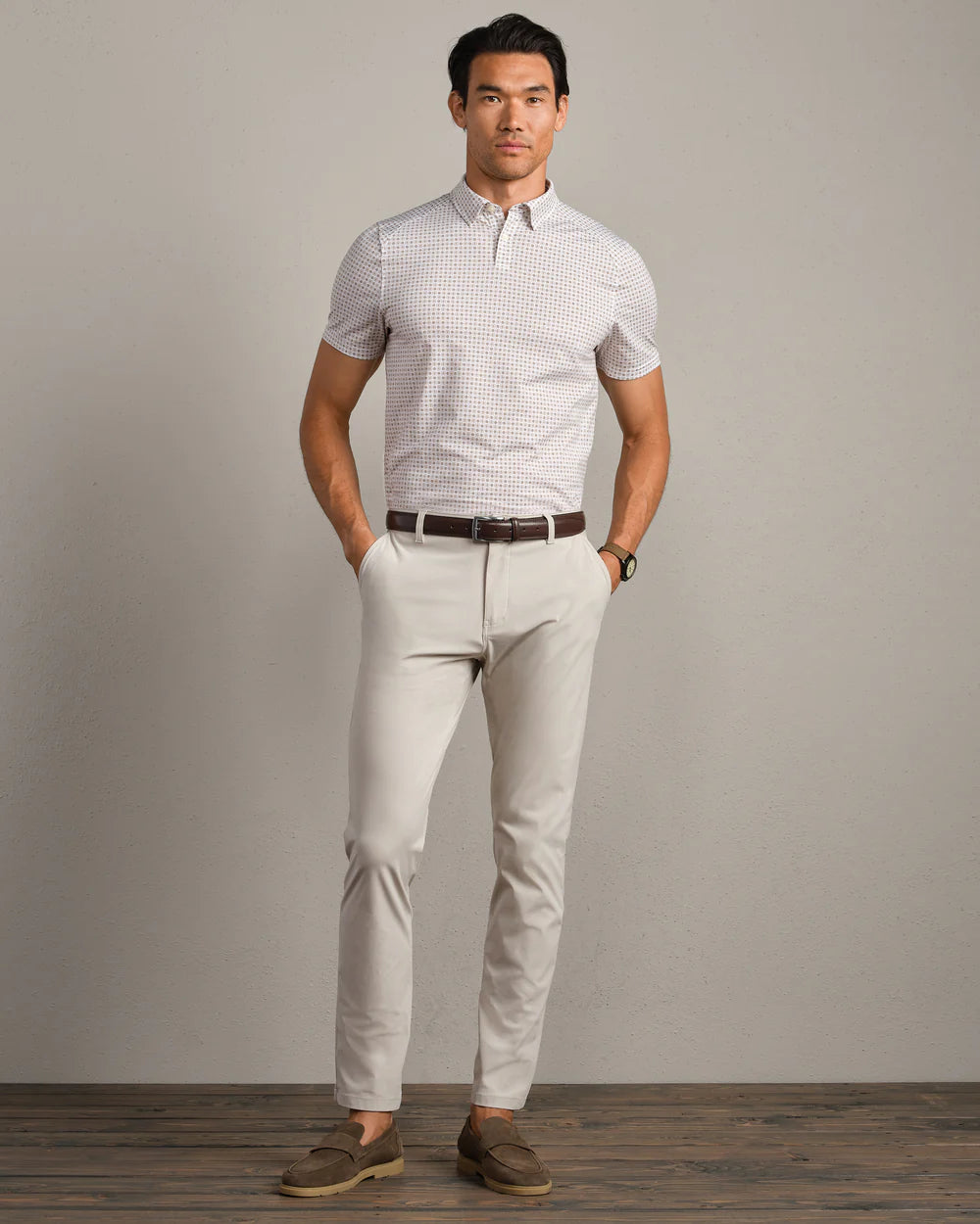 Rhone | Commuter® Polo Bone Foulard | Beige