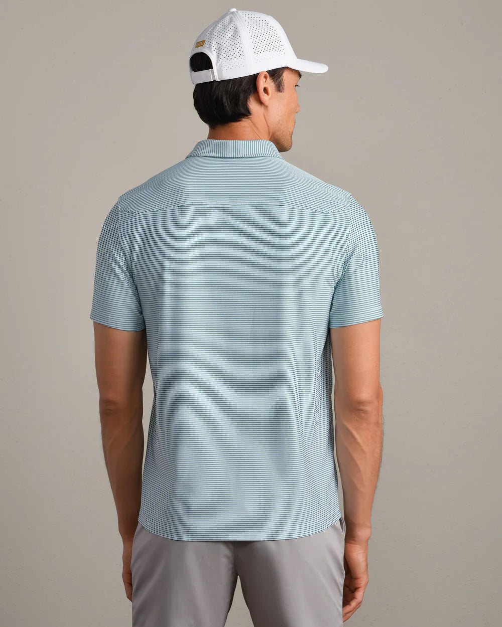 Rhone | Commuter® Polo Fern Stripe | Green