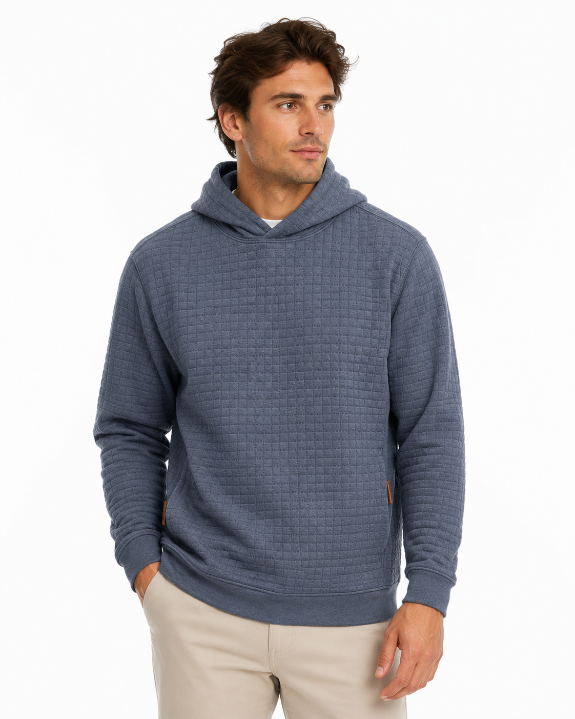 SUN DAY RED | Redwood Quilted Hoodie | Navy