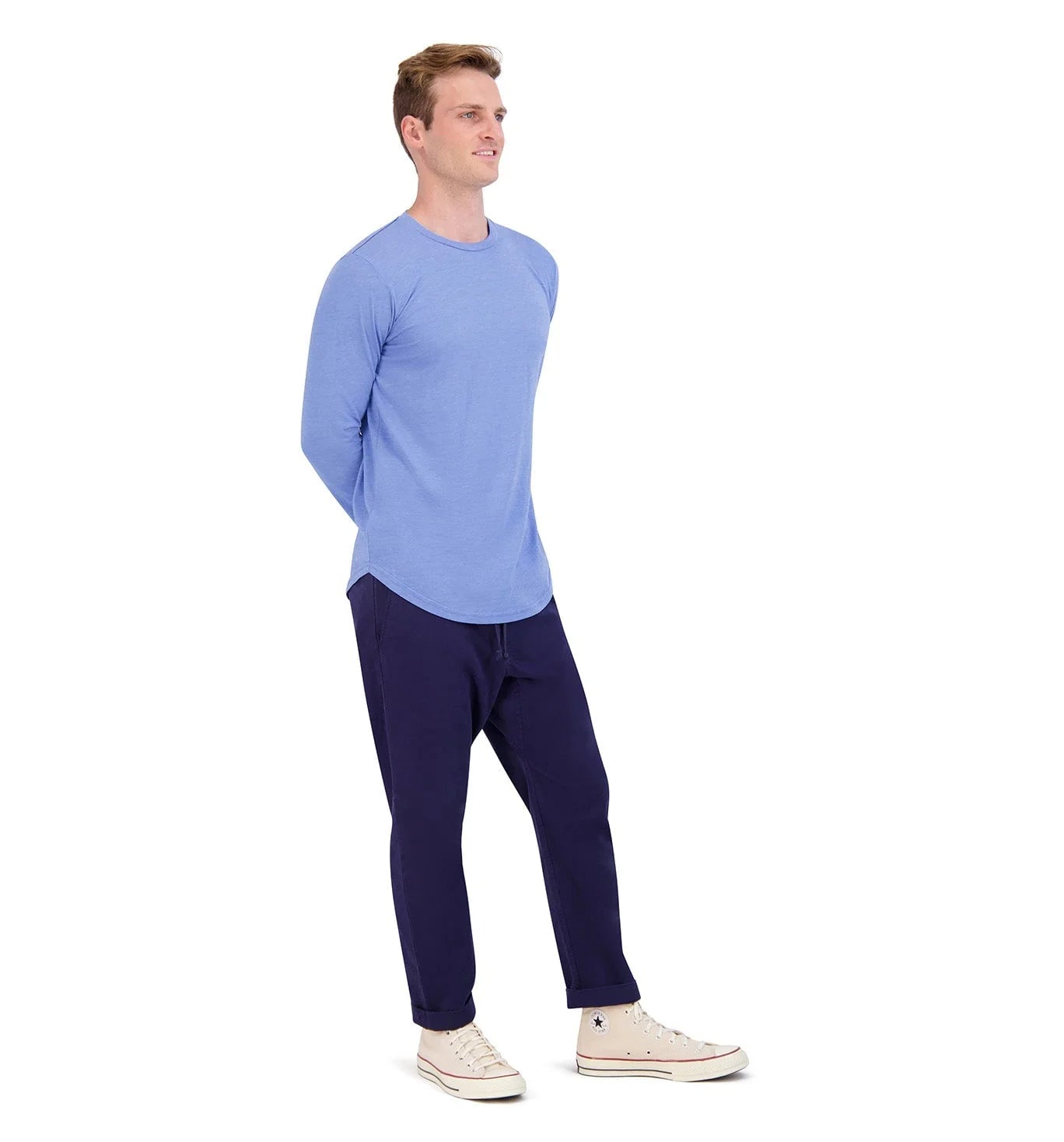 LS Tri-Blend Scallop Crew