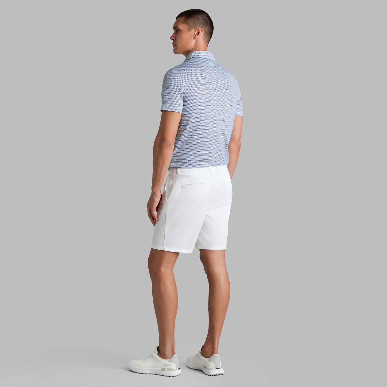 G/FORE | Mosaic All Play Stretch Knit Polo | Navy