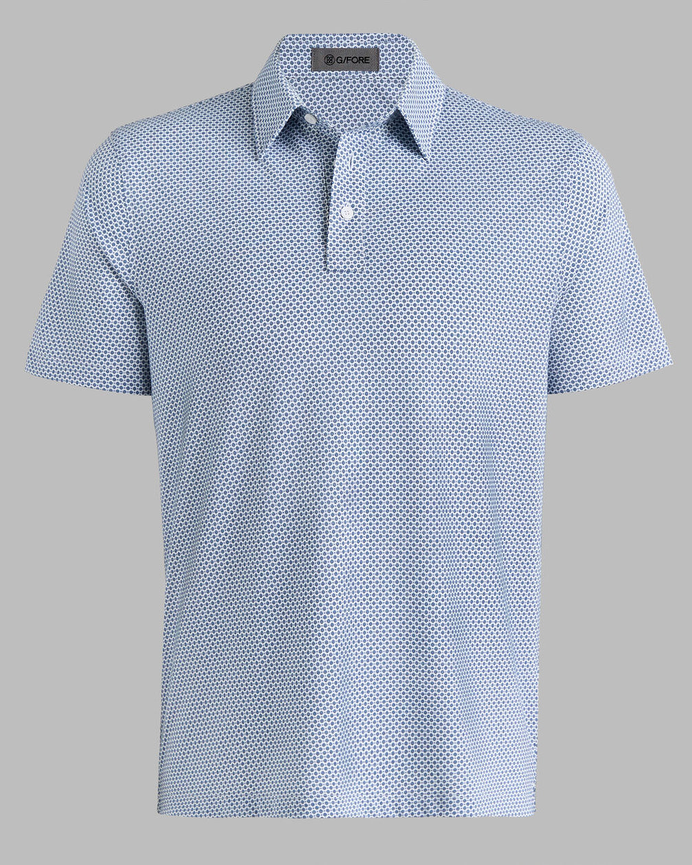 G/FORE | Mosaic All Play Stretch Knit Polo | Navy