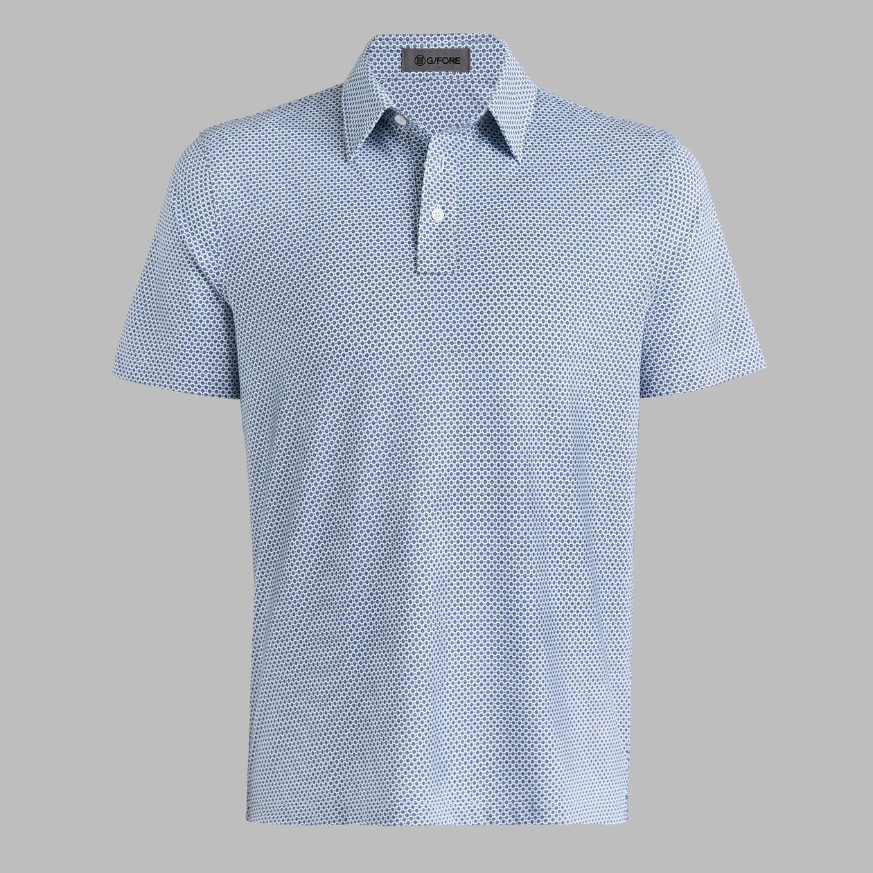 G/FORE | Mosaic All Play Stretch Knit Polo | Navy