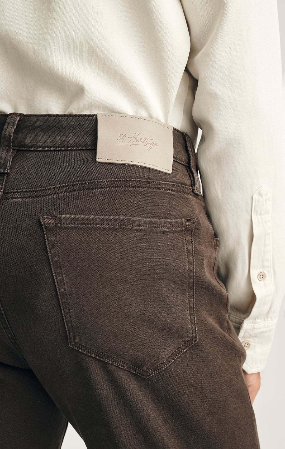 34 Heritage | Courage Straight Leg Pants | Chocolate Cloud Luxe Brown