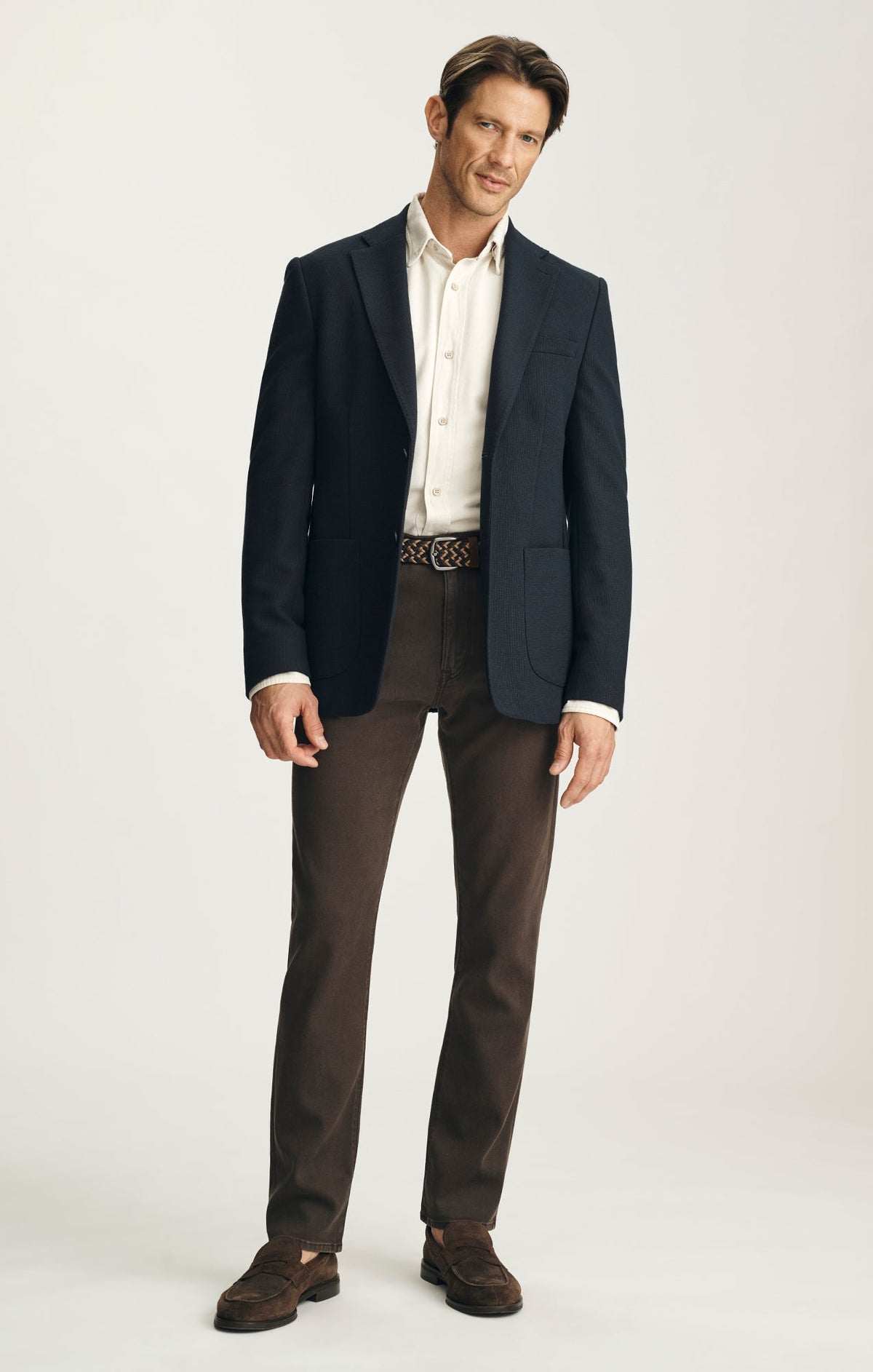 34 Heritage Courage Straight Leg Pants in Chocolate Cloud Luxe