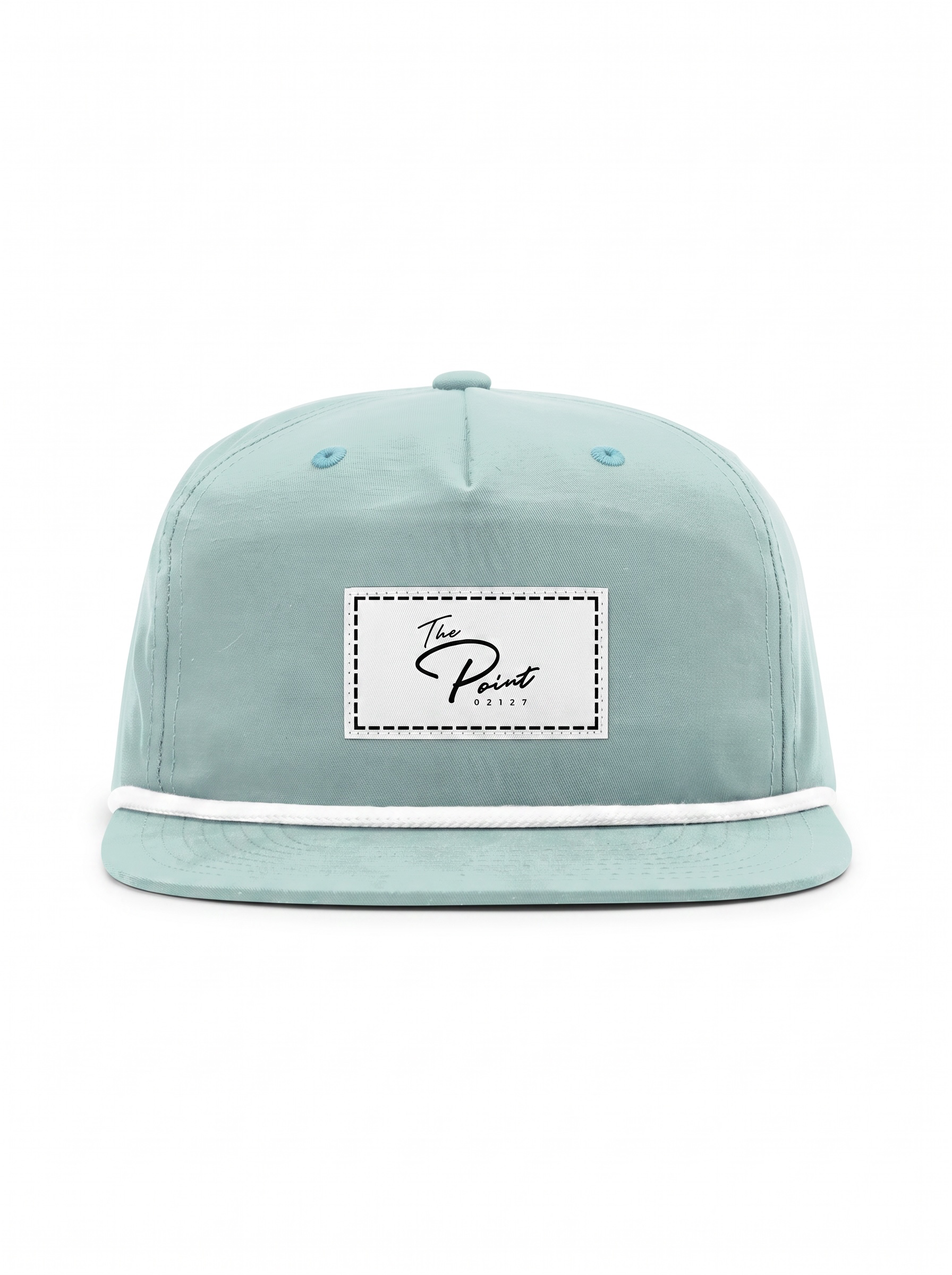 The Point | Patch Rope Snapback Hat | Dusty Blue