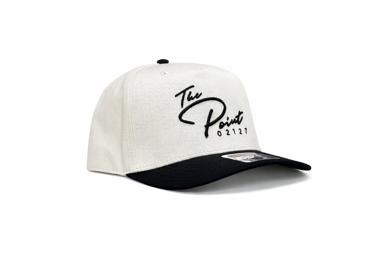 The Point | 5 Panel Mid Profile Hat | Black