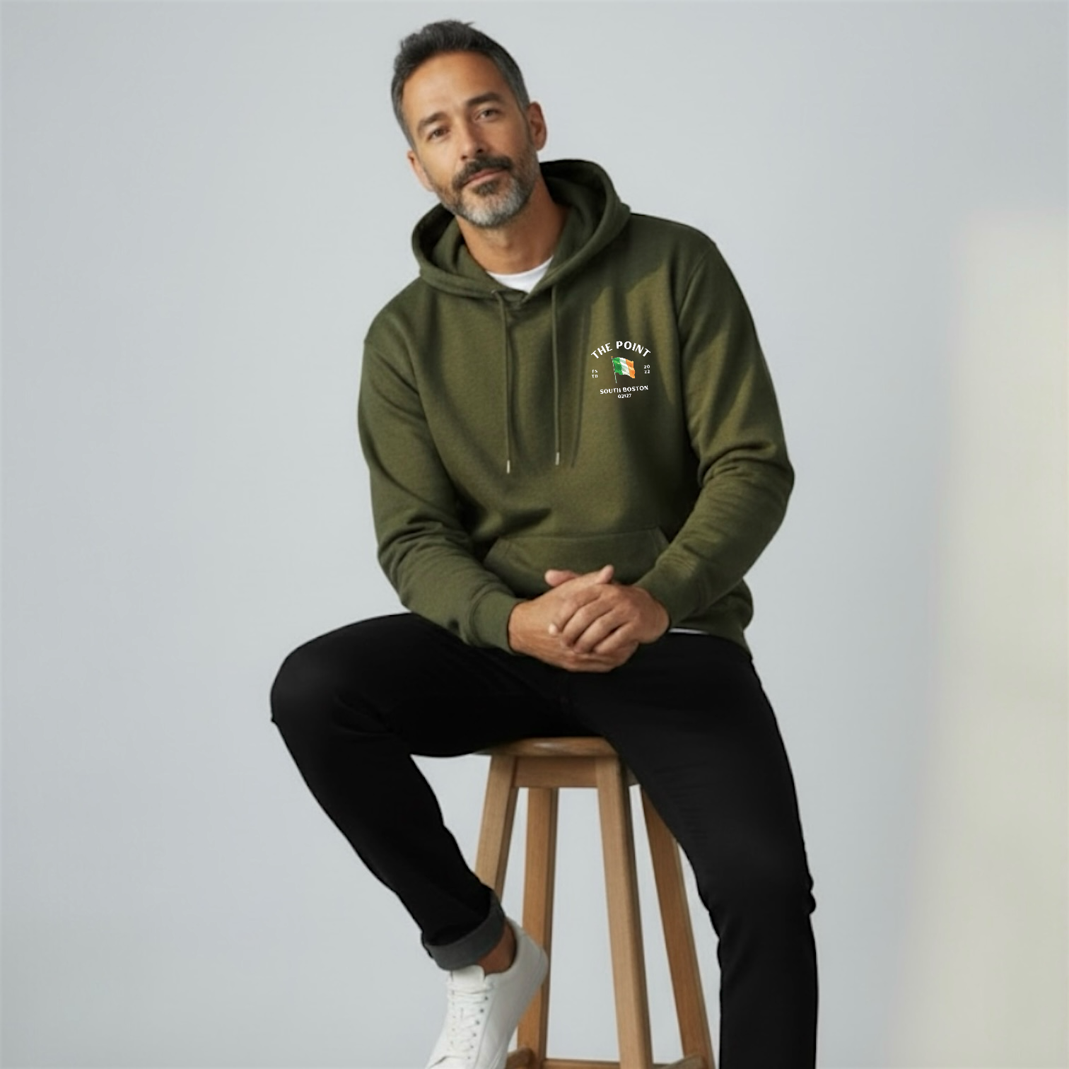 The Point | South Boston Hoodie | Army Green
