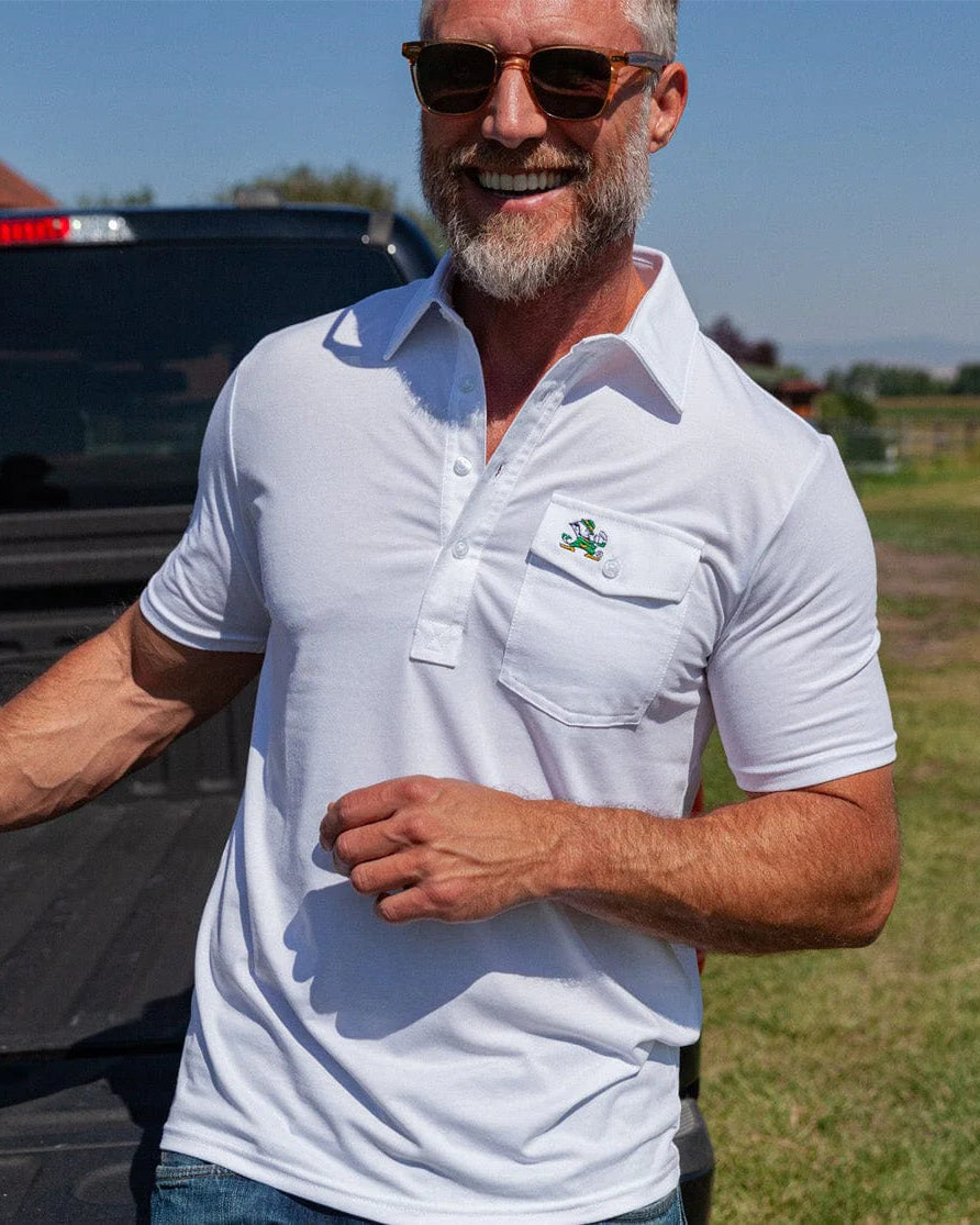 Criquet | Performance Players Shirt Leprechaun | White