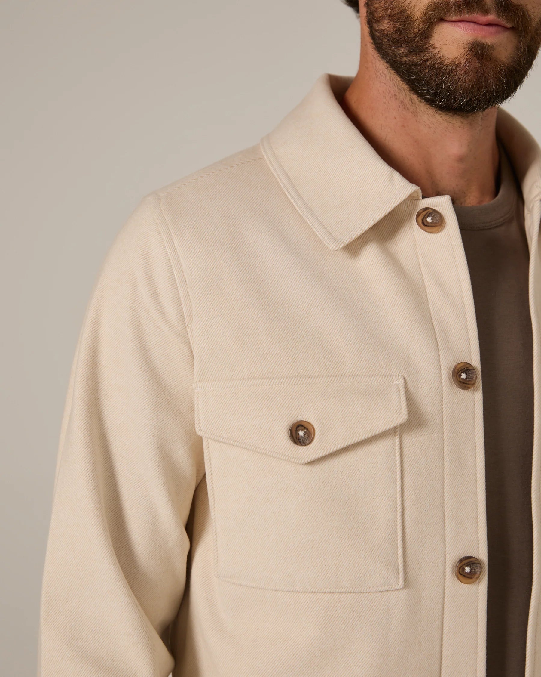 7 Diamonds | Craftsman Twill Shacket | Beige