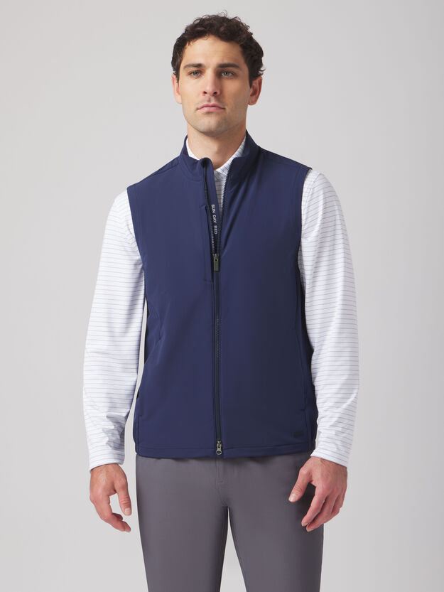 Sun Day Red Del Mar Soft Shell Vest in Navy