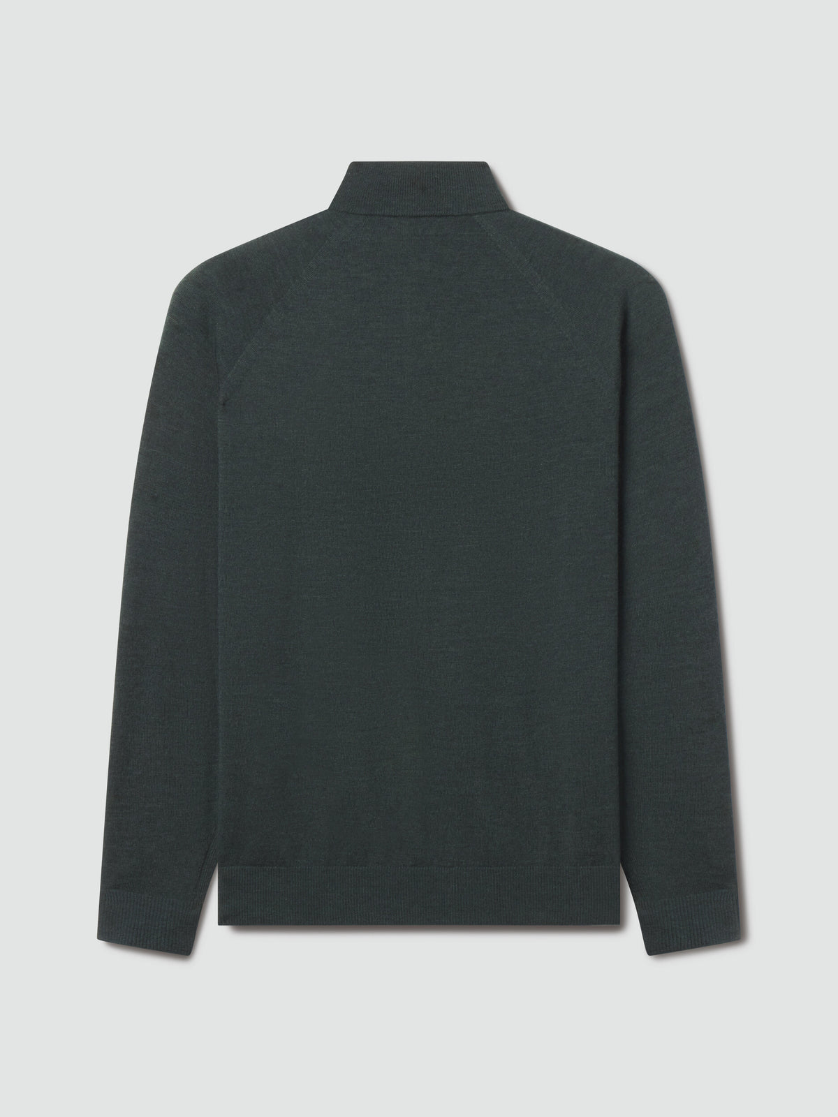 Sun Day Red | 3D Merino Wool Quarter Zip | Deep Forest Green