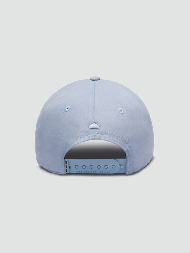 SUN DAY RED | Icon Rope 5 Panel Snapback Hat | Soft Chambray Blue