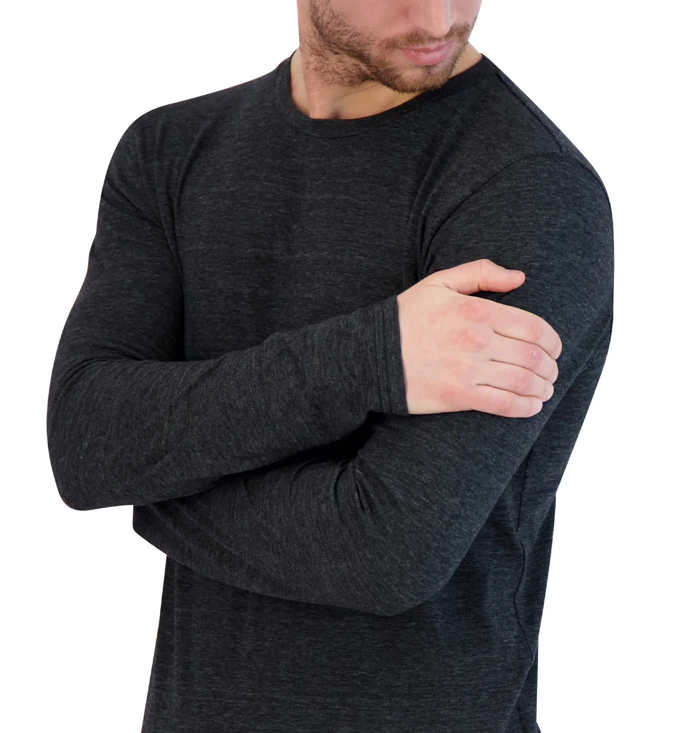 Long Sleeve Tri-Blend Scallop