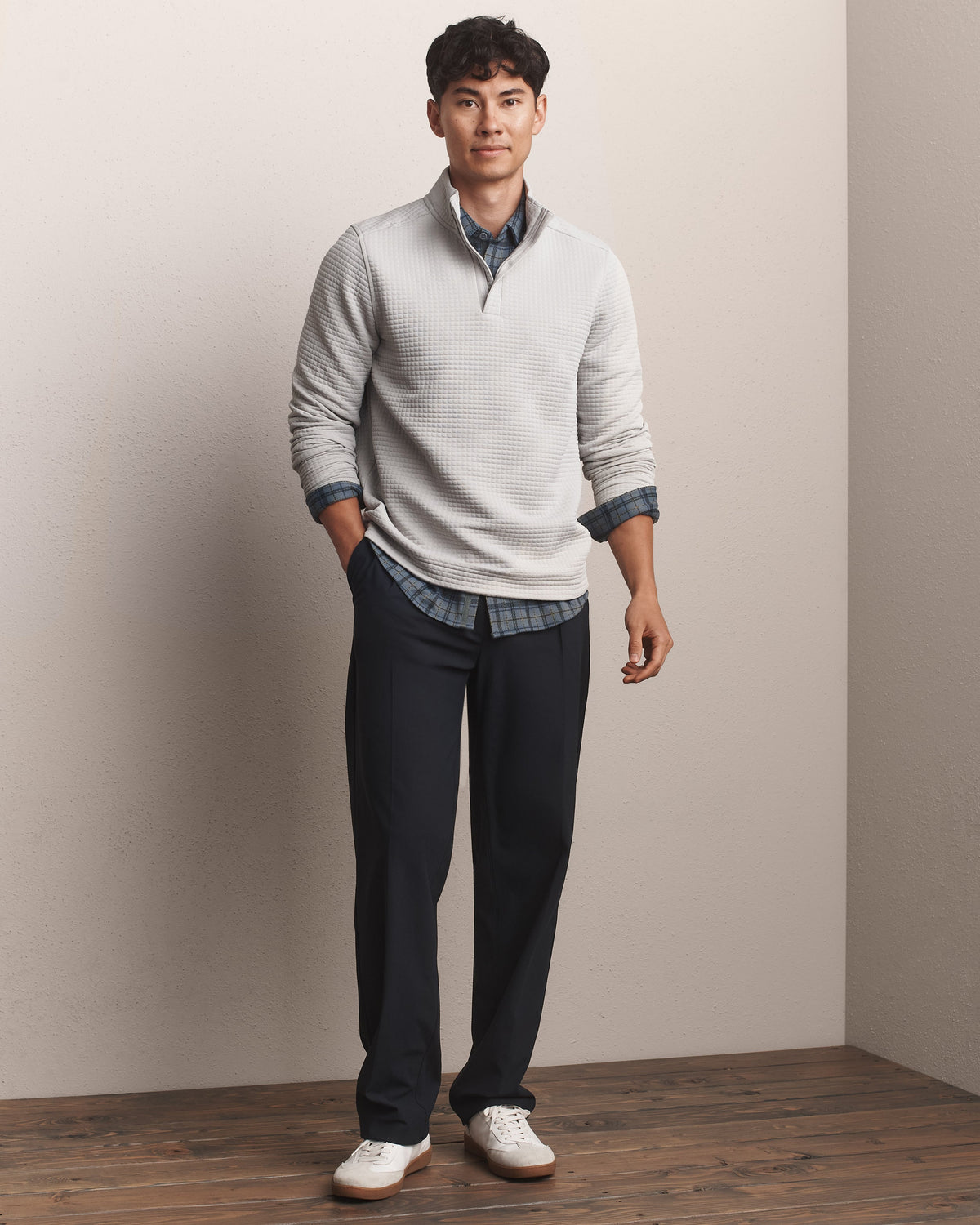 Rhone | Landmark 1/4 Zip | Sleet Gray