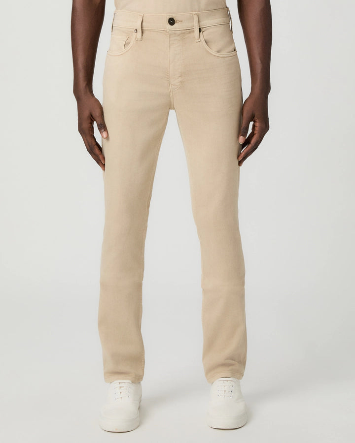 PAIGE | Transcend Federal Rosewood | Slim Straight Jean | Beige