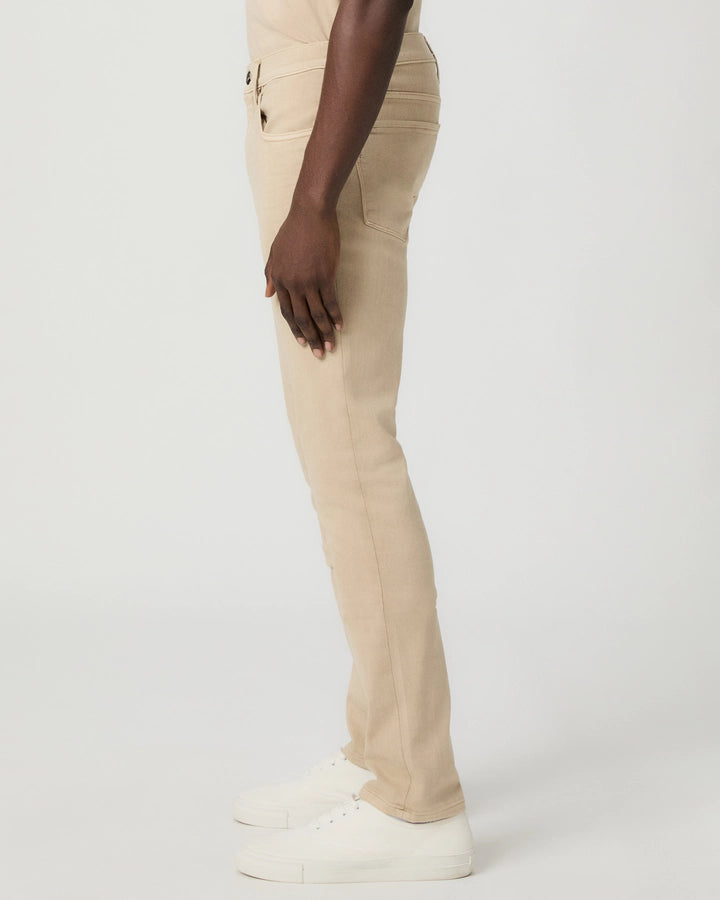 PAIGE | Transcend Federal Rosewood | Slim Straight Jean | Beige