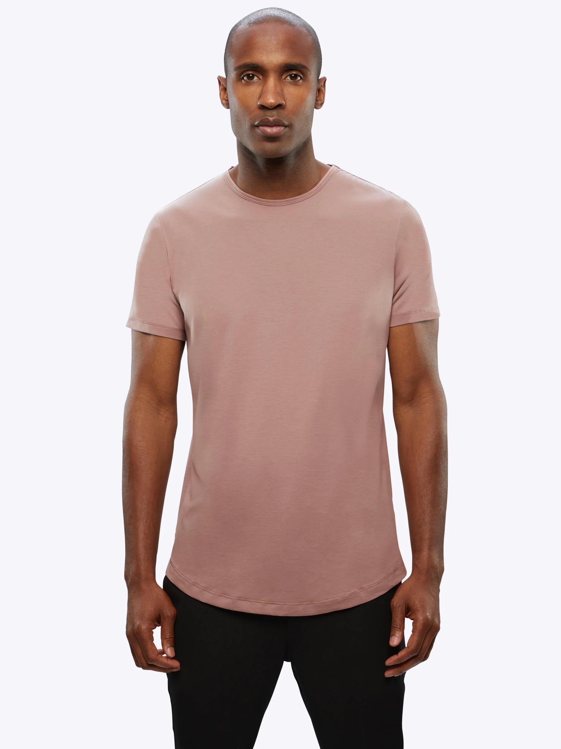 CUTS | AO Curve-Hem Tee | Pink