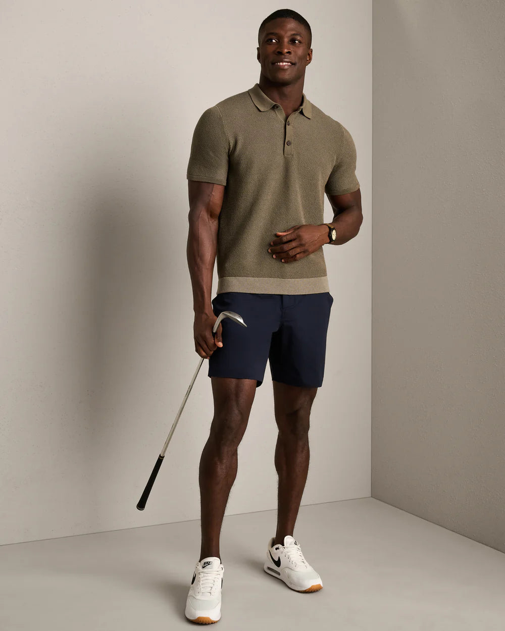Rhone | Mercer Knit Polo | Green