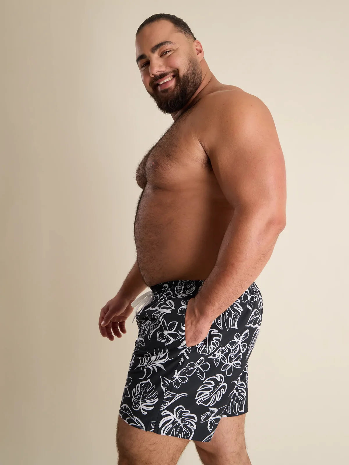 Chubbies | The Briefly in Paradise Bathing Suit 5.5" | Black