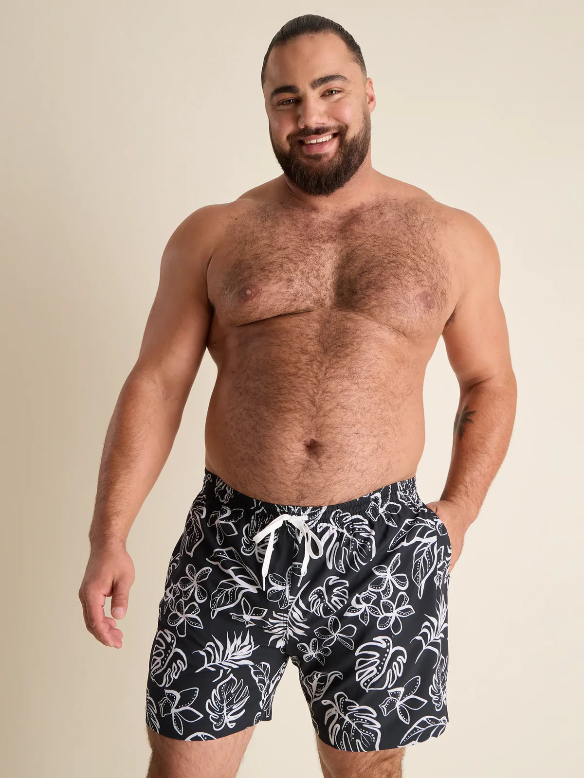 Chubbies | The Briefly in Paradise Bathing Suit 5.5" | Black