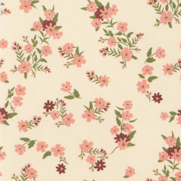 Tie Bar | Floral Toss Champagne Tie | Yellow