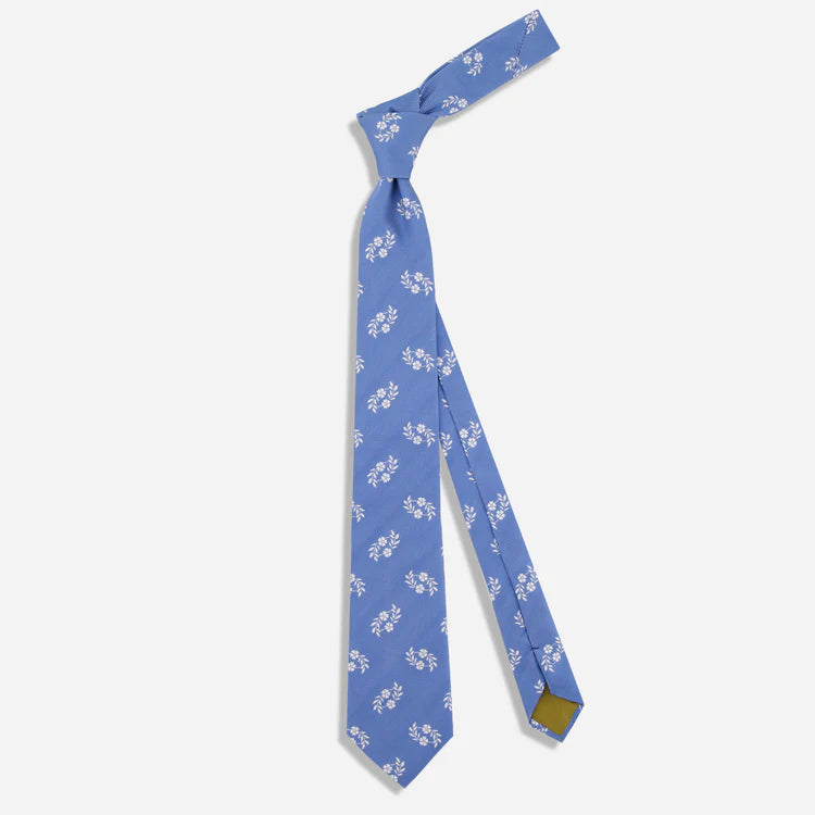 Tie Bar | Ferrara Floral Tie | Blue