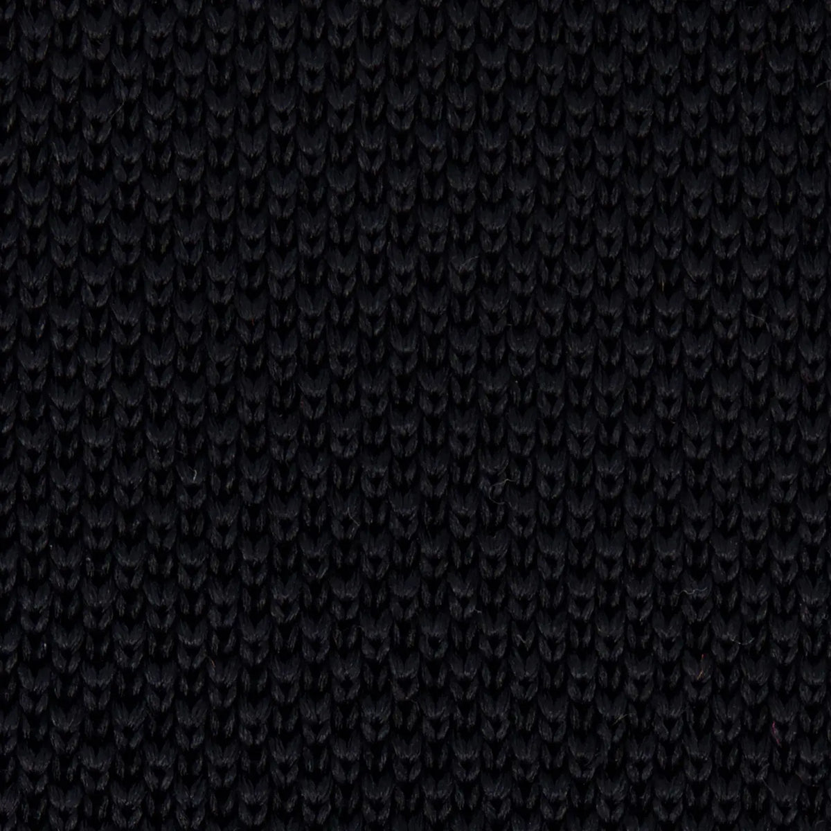 Tie Bar | Silk Knit Black Tie | Black