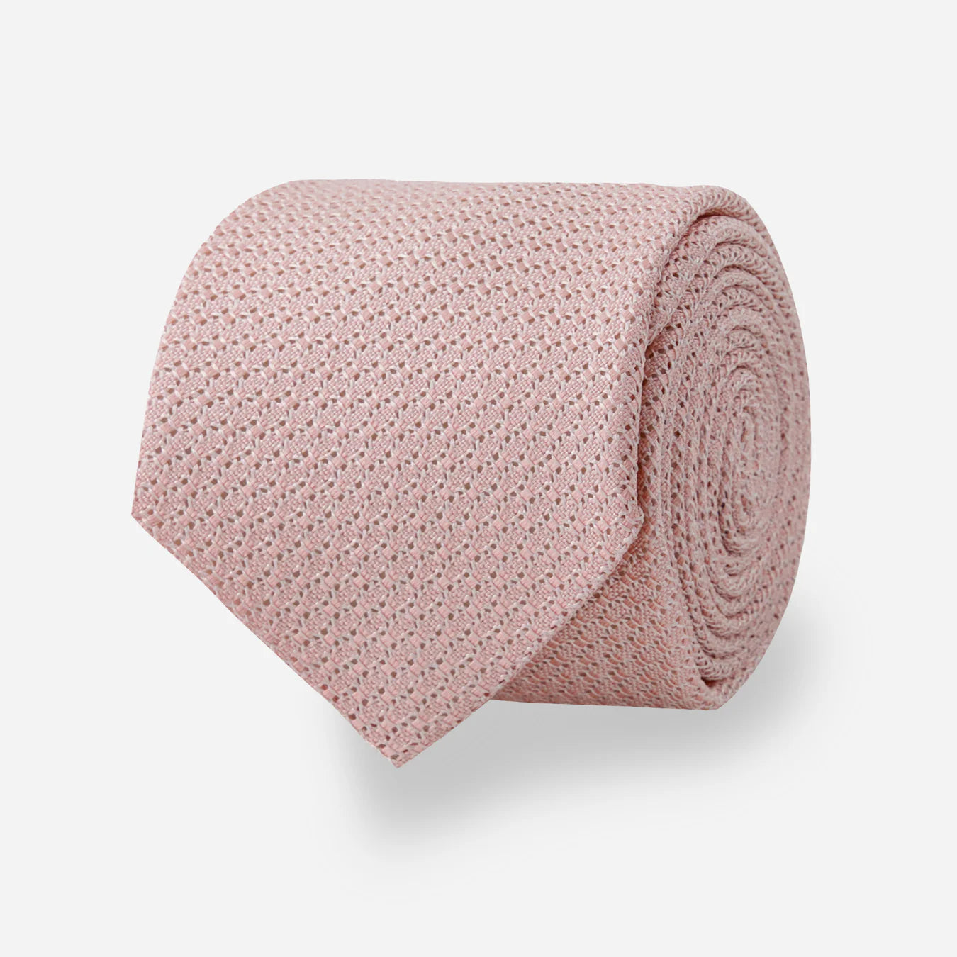 Tie Bar | Solid Grenadine Mauve Tie | Pink