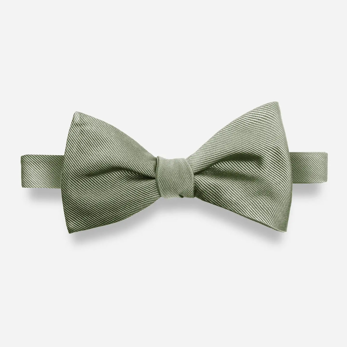 Tie Bar | Grosgrain Solid Sage Bow Tie | Green