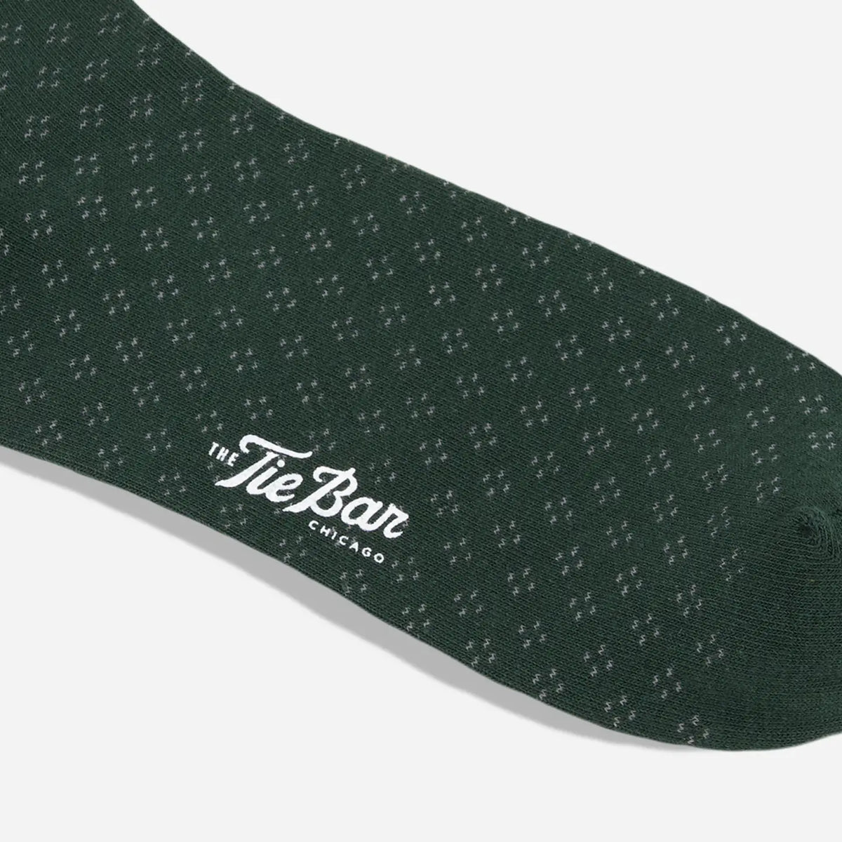 Tie Bar | Speckled Hunter Dress Socks | Green