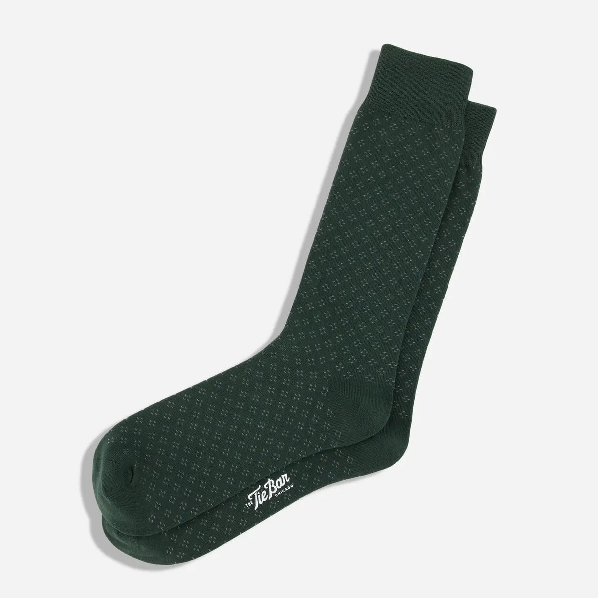 Tie Bar | Speckled Hunter Dress Socks | Green