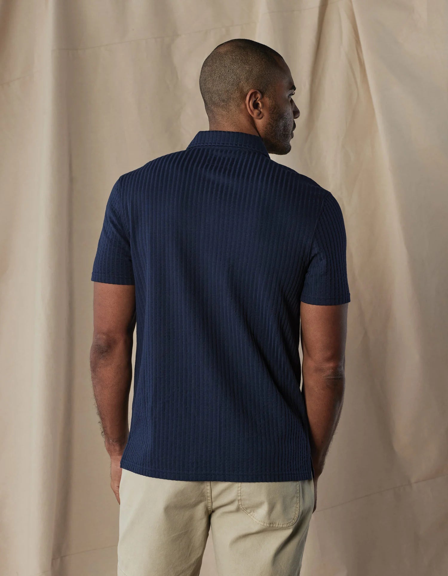 The Normal Brand | Knit Getaway Button Up | Navy