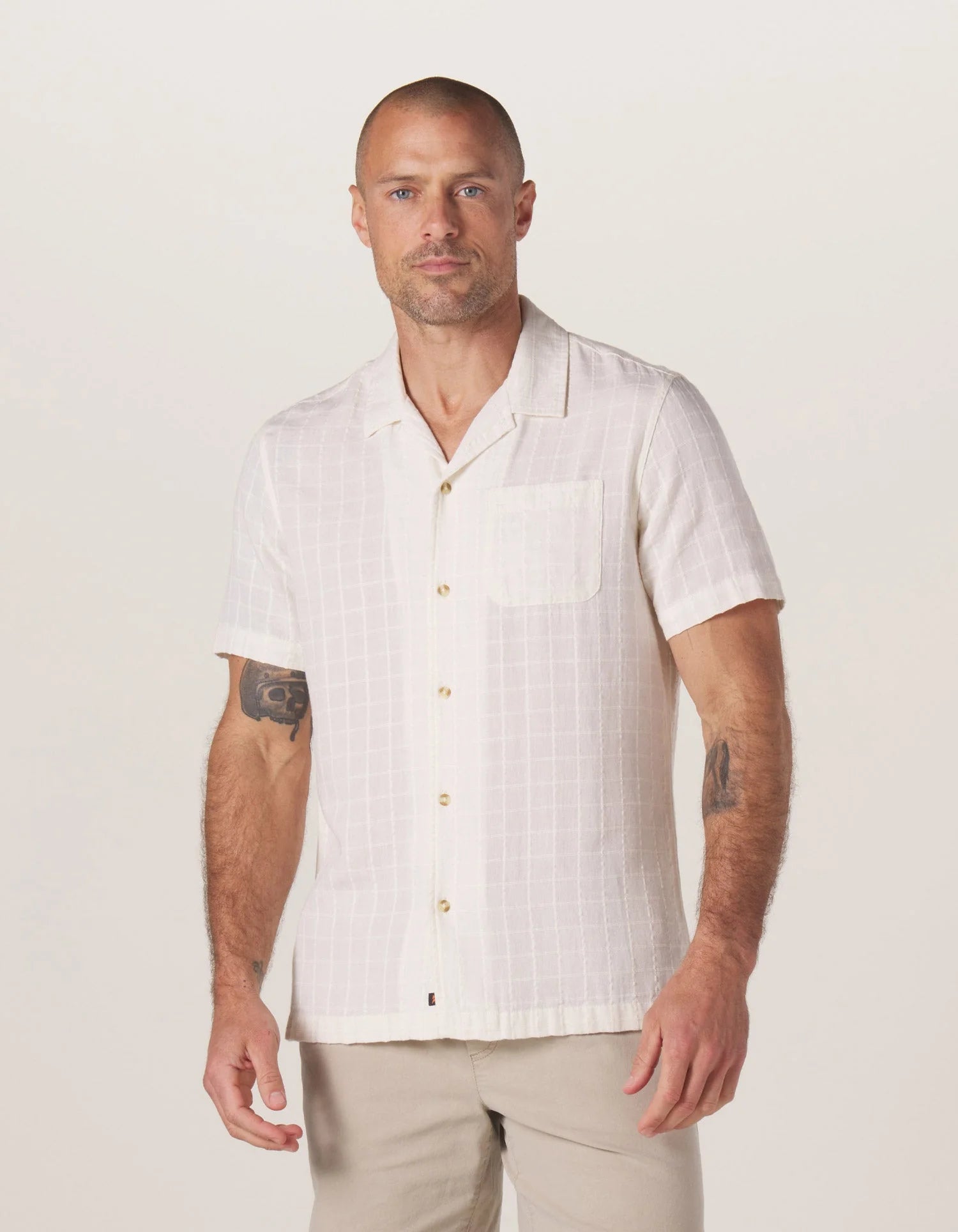 The Normal Brand | Freshwater Camp Shirt | White