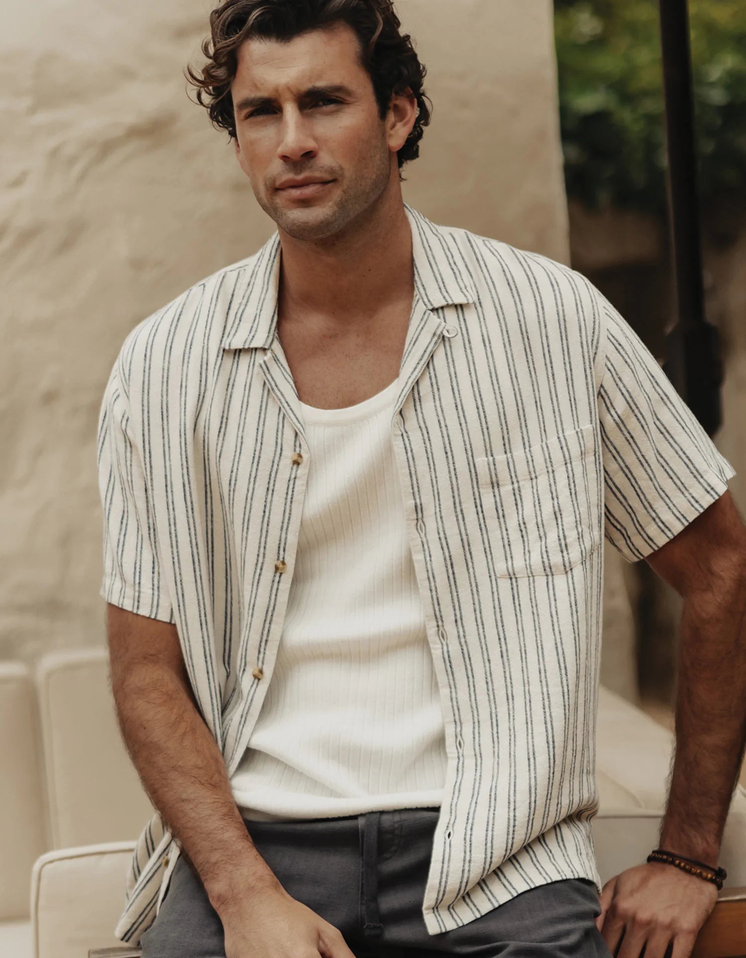 The Normal Brand | Freshwater Resort Shirt | Blue Stripe