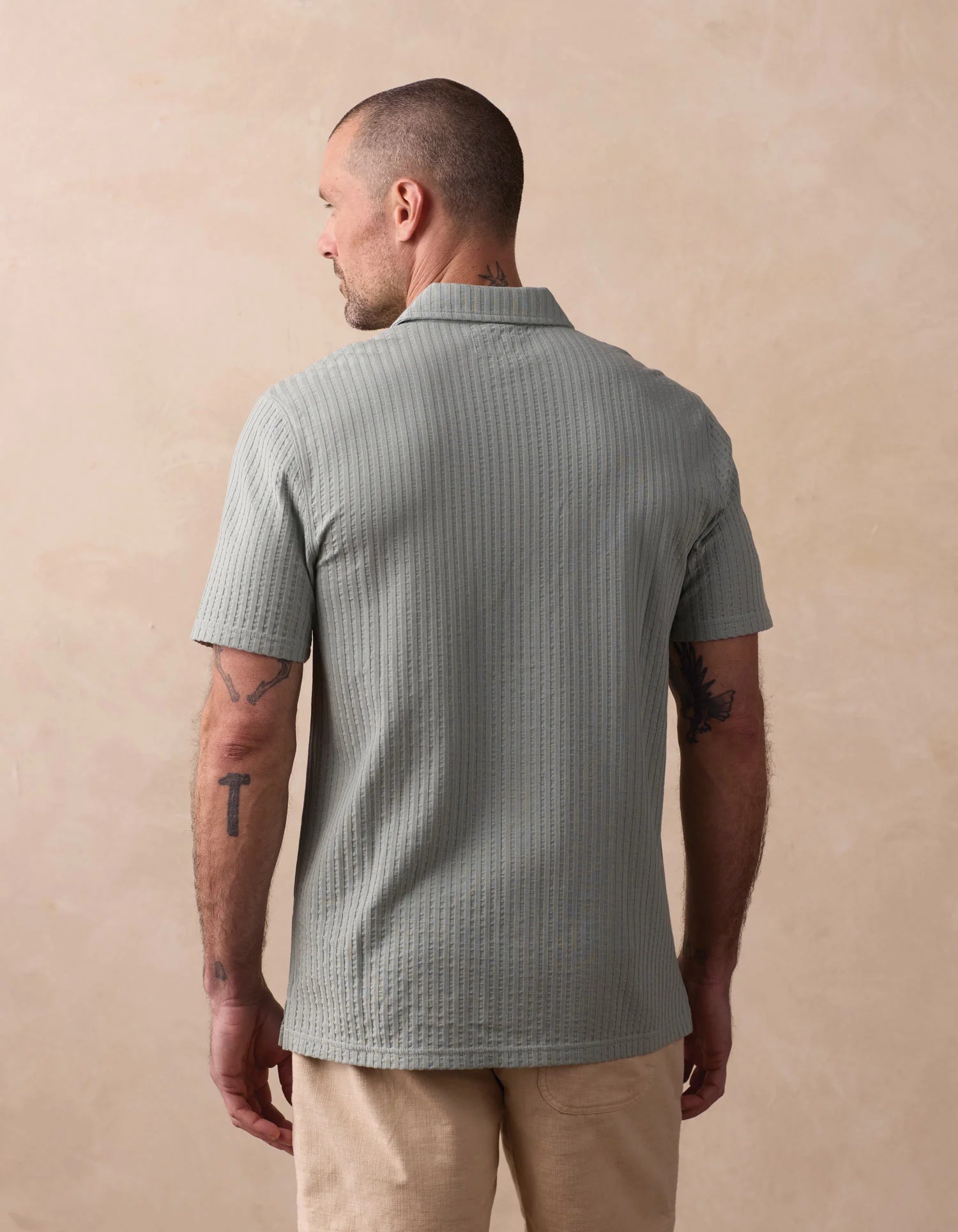 The Normal Brand | Knit Getaway Button Up Juniper | Green